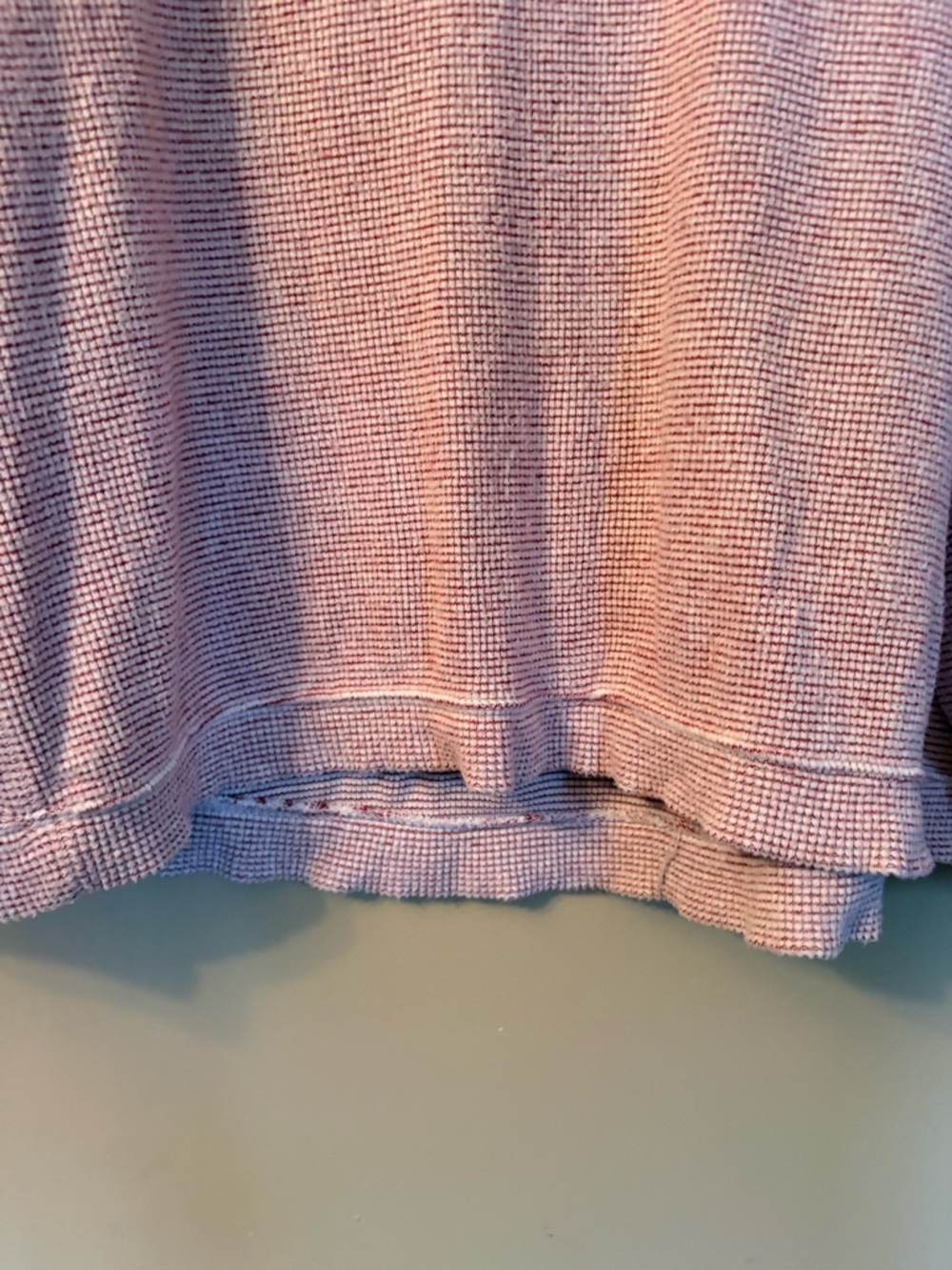 Aerie "Forever Real" Pink Waffle Knit Oversized Crewneck Sweater - Picture 9 of 15